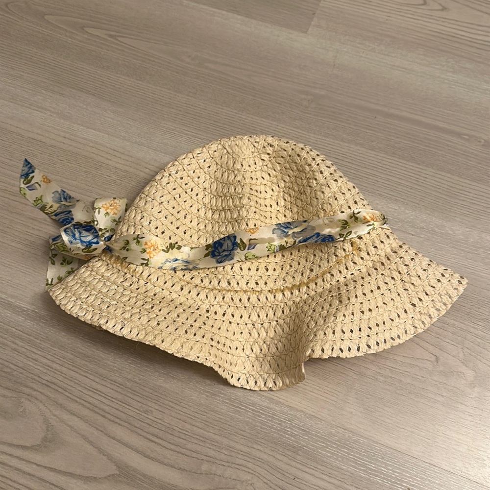 Women's Woven Ribbon Summer Hat
